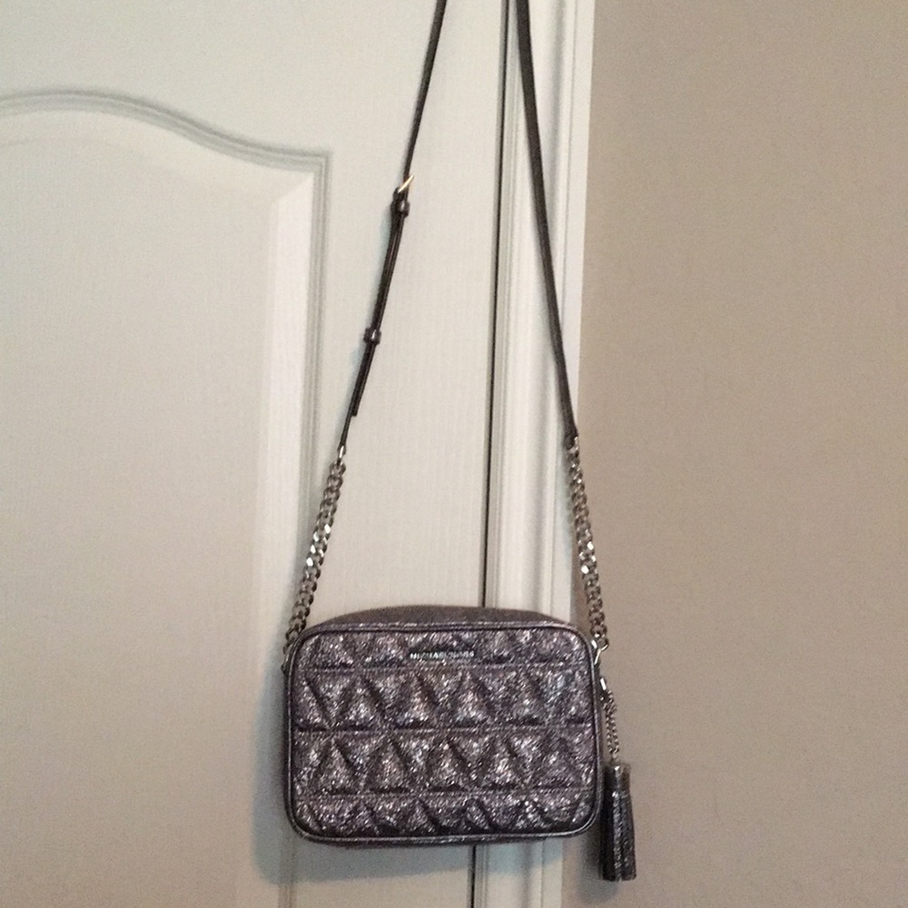 Silver Michael Kors Purse